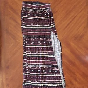 Forever 21 Open Leg Slit Maxi Skirt Size XS
